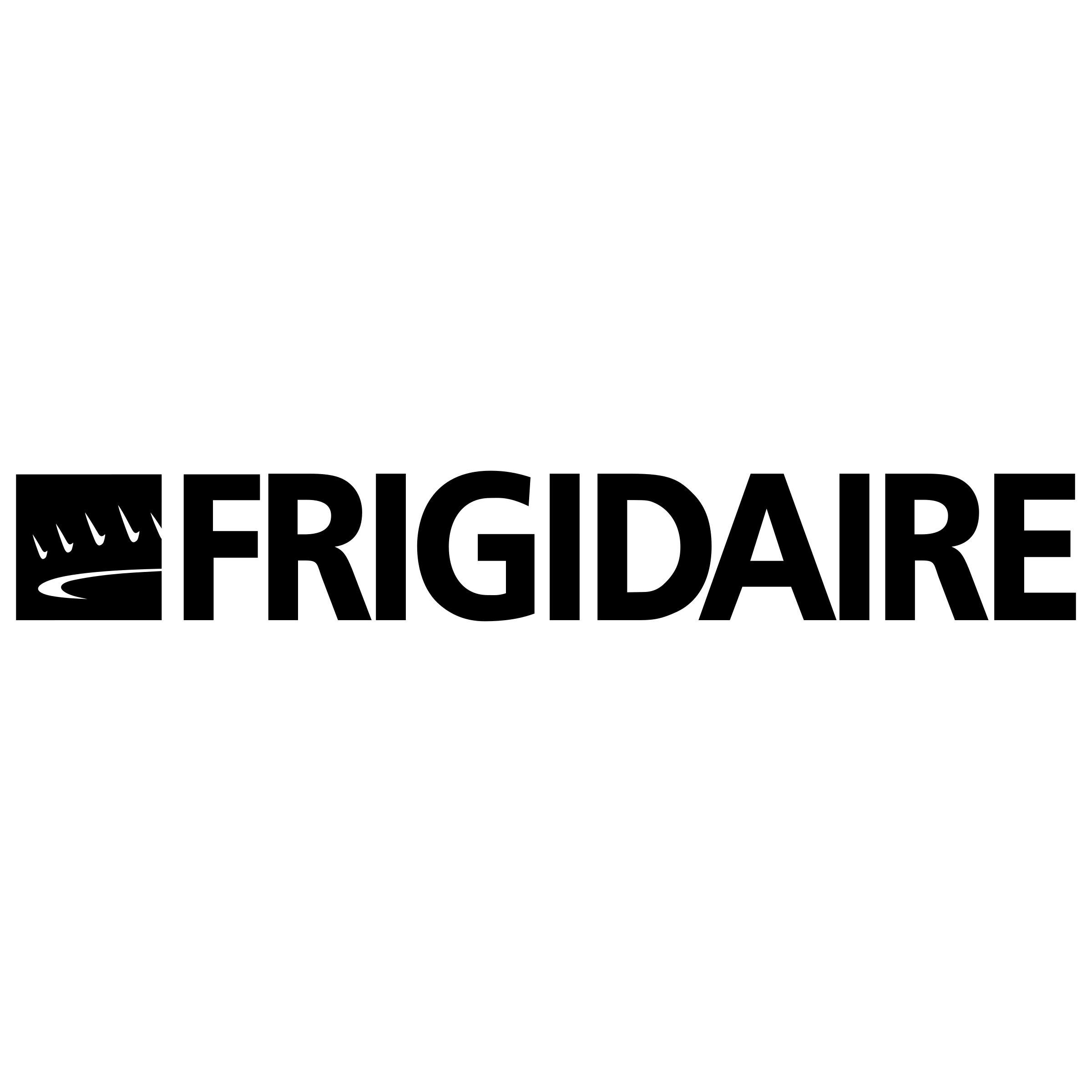Logotipo de Frigidaire, marca de electrodomésticos atendida